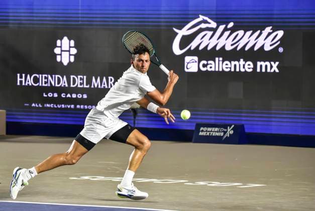 LOS CABOS TENNIS OPEN 2025 LOS CABOS TENNIS OPEN 2025 VUKIC VS NAVA 14072025 LOS CABOS, BAJA CALIFORNIA, MEXICO. Photo of Emilio Nava of the USA, during Los Cabos Tennis Open 2025 held at the Mextenis Stadium of the Cabo Sports Complex of Los Cabos, Baja California. Foto de Emilio Nava de Estados Unidos, durante Los Cabos Tennis Open 2025 celebrado en el Estadio Mextenis del Cabo Sports Complex de Los Cabos, Baja California. PHOTO BY IMAGENSHOP AGENCIA DE FOTOGRAFIA LOS CABOS BAJA CALIFORNIA MEXICO Copyright: xIMAGENSHOPxAGENCIAxFOTOGRAFICAx