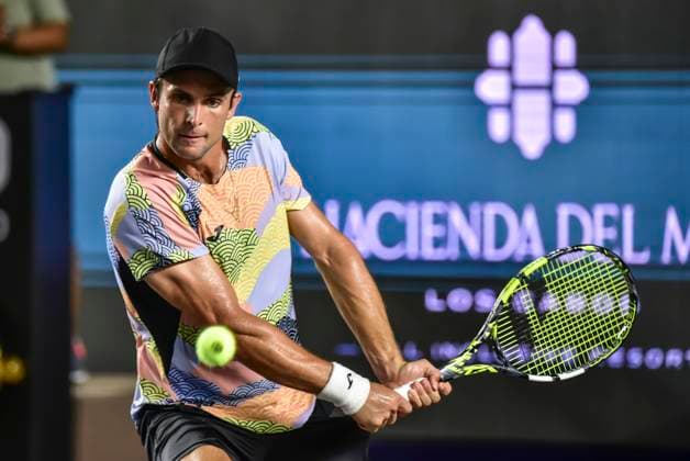 LOS CABOS TENNIS OPEN 2025 LOS CABOS TENNIS OPEN 2025 VUKIC VS NAVA 14072025 LOS CABOS, BAJA CALIFORNIA, MEXICO. Photo of Aleksandar Vukic of Australia, during Los Cabos Tennis Open 2025 held at the Mextenis Stadium of the Cabo Sports Complex of Los Cabos, Baja California. Foto de Aleksandar Vukic de Australia, durante Los Cabos Tennis Open 2025 celebrado en el Estadio Mextenis del Cabo Sports Complex de Los Cabos, Baja California. PHOTO BY IMAGENSHOP AGENCIA DE FOTOGRAFIA LOS CABOS BAJA CALIFORNIA MEXICO Copyright: xIMAGENSHOPxAGENCIAxFOTOGRAFICAx