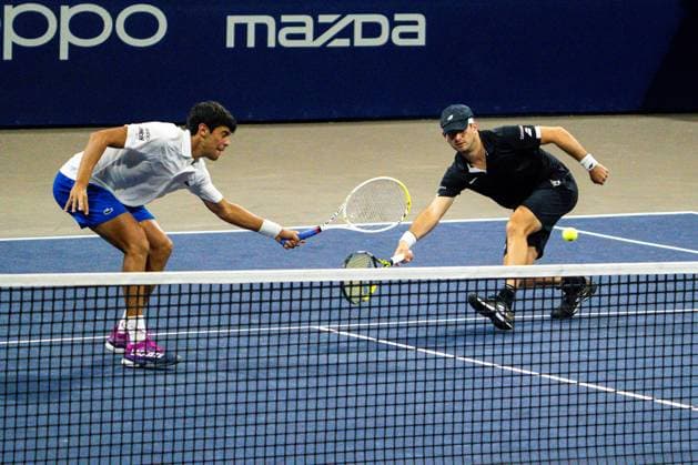 LOS CABOS TENNIS OPEN 2025 LOS CABOS TENNIS OPEN 2025 PACHECO MEJIA VS PEERS EBDEN 14072025 LOS CABOS, BAJA CALIFORNIA, MEXICO. Photo of Rodrigo Pacheco of Mexico and Nicolas Mejia of Colombia, during Los Cabos Tennis Open 2025 held at the Mextenis Stadium of the Cabo Sports Complex of Los Cabos, Baja California. Foto de Rodrigo Pacheco de Mexico y Nicolas Mejia de Colombia, durante Los Cabos Tennis Open 2025 celebrado en el Estadio Mextenis del Cabo Sports Complex de Los Cabos, Baja California. PHOTO BY IMAGENSHOP AGENCIA DE FOTOGRAFIA LOS CABOS BAJA CALIFORNIA MEXICO Copyright: xIMAGENSHOPxAGENCIAxFOTOGRAFICAx