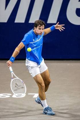 LOS CABOS TENNIS OPEN 2025 LOS CABOS TENNIS OPEN 2025 KACHMAZOV VS FICOVICH 14072025 LOS CABOS, BAJA CALIFORNIA, MEXICO. Photo of Alibek Kachmazoc of Russia, during Los Cabos Tennis Open 2025 held at the Grandstand of the Cabo Sports Complex of Los Cabos, Baja California. Foto de Alibek Kachmazov de Rusia, durante Los Cabos Tennis Open 2025 celebrado en el Grandstand del Cabo Sports Complex de Los Cabos, Baja California. PHOTO BY IMAGENSHOP AGENCIA DE FOTOGRAFIA LOS CABOS BAJA CALIFORNIA MEXICO Copyright: xIMAGENSHOPxAGENCIAxFOTOGRAFICAx