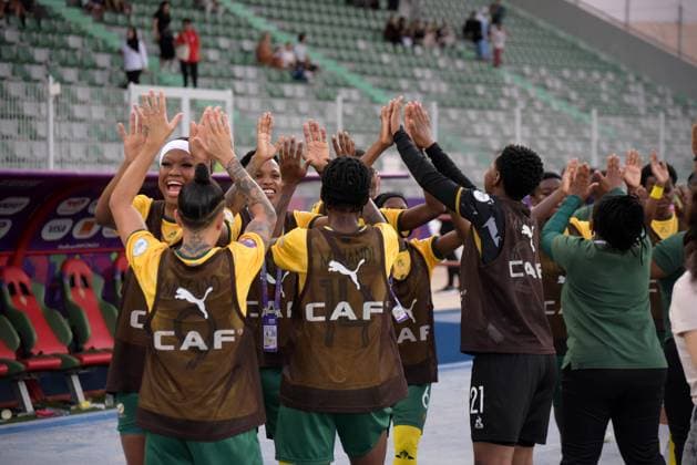 OUJDA, MOROCCO - JULY 14: South Africa during the 2025 Women s Africa Cup of Nations (WAFCON) match between South Africa and Mali at Honor Stadium on July 14, 2025 in Oujda, Morocco. Photo by Mansa Ayoola Copyright: xx