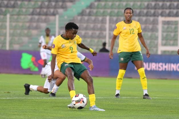 OUJDA, MOROCCO - JULY 14: Lebohang Ramalepe of South Africa during the 2025 Women s Africa Cup of Nations (WAFCON) match between South Africa and Mali at Honor Stadium on July 14, 2025 in Oujda, Morocco. Photo by Mansa Ayoola Copyright: xx