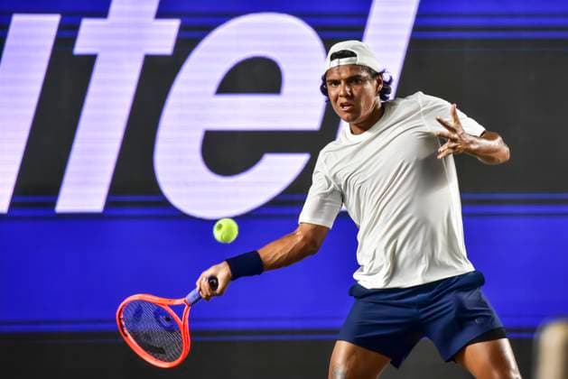 LOS CABOS TENNIS OPEN 2025 LOS CABOS TENNIS OPEN 2025 DANIEL VS HERNANDEZ 14072025 LOS CABOS, BAJA CALIFORNIA, MEXICO. Photo of Alejandro Hernandez of Mexico, during Los Cabos Tennis Open 2025 held at the Mextenis Stadium of the Cabo Sports Complex of Los Cabos, Baja California. Foto de Alejandro Hernandez de Mexico, durante Los Cabos Tennis Open 2025 celebrado en el Estadio Mextenis del Cabo Sports Complex de Los Cabos, Baja California. PHOTO BY IMAGENSHOP AGENCIA DE FOTOGRAFIA LOS CABOS BAJA CALIFORNIA MEXICO Copyright: xIMAGENSHOPxAGENCIAxFOTOGRAFICAx