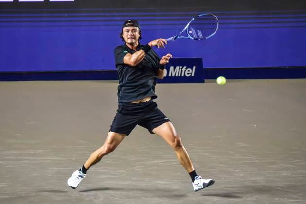 LOS CABOS TENNIS OPEN 2025 LOS CABOS TENNIS OPEN 2025 DANIEL VS HERNANDEZ 14072025 LOS CABOS, BAJA CALIFORNIA, MEXICO. Photo of Taro Daniel of Japan, during Los Cabos Tennis Open 2025 held at the Mextenis Stadium of the Cabo Sports Complex of Los Cabos, Baja California. Foto de Taro Daniel de Japon, durante Los Cabos Tennis Open 2025 celebrado en el Estadio Mextenis del Cabo Sports Complex de Los Cabos, Baja California. PHOTO BY IMAGENSHOP AGENCIA DE FOTOGRAFIA LOS CABOS BAJA CALIFORNIA MEXICO Copyright: xIMAGENSHOPxAGENCIAxFOTOGRAFICAx