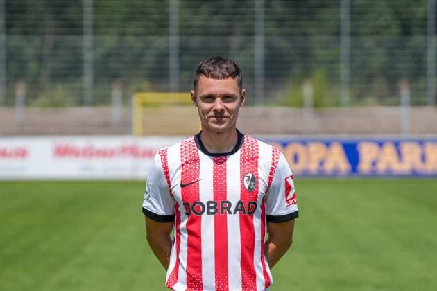 Fabian Rüdlin; SC Freiburg II; SC Freiburg U23; Regionalliga Südwest, Porträttermin 2025 2026, Freiburg Möslestadion Baden-Wuerttemberg Deutschland Copyright: xSTEINSIEK.CH PAAx