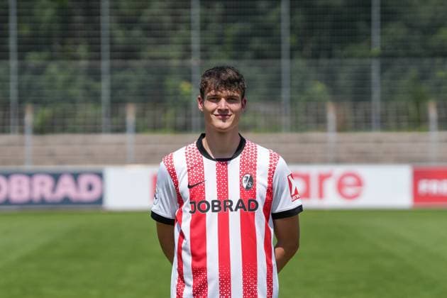 Kevin Founes; SC Freiburg II; SC Freiburg U23; Regionalliga Südwest, Porträttermin 2025 2026, Freiburg Möslestadion Baden-Wuerttemberg Deutschland Copyright: xSTEINSIEK.CH PAAx