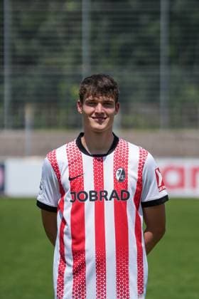 Kevin Founes; SC Freiburg II; SC Freiburg U23; Regionalliga Südwest, Porträttermin 2025 2026, Freiburg Möslestadion Baden-Wuerttemberg Deutschland Copyright: xSTEINSIEK.CH PAAx
