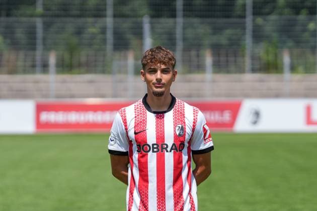 Luca Marino; SC Freiburg II; SC Freiburg U23; Regionalliga Südwest, Porträttermin 2025 2026, Freiburg Möslestadion Baden-Wuerttemberg Deutschland Copyright: xSTEINSIEK.CH PAAx