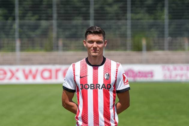 Louis Tober; SC Freiburg II; SC Freiburg U23; Regionalliga Südwest, Porträttermin 2025 2026, Freiburg Möslestadion Baden-Wuerttemberg Deutschland Copyright: xSTEINSIEK.CH PAAx
