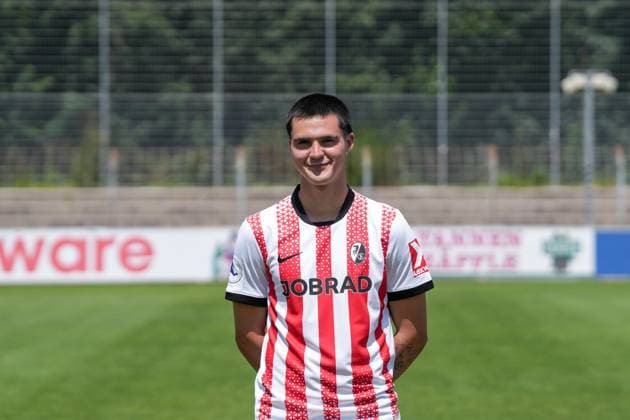 Drew Murray; SC Freiburg II; SC Freiburg U23; Regionalliga Südwest, Porträttermin 2025 2026, Freiburg Möslestadion Baden-Wuerttemberg Deutschland Copyright: xSTEINSIEK.CH PAAx