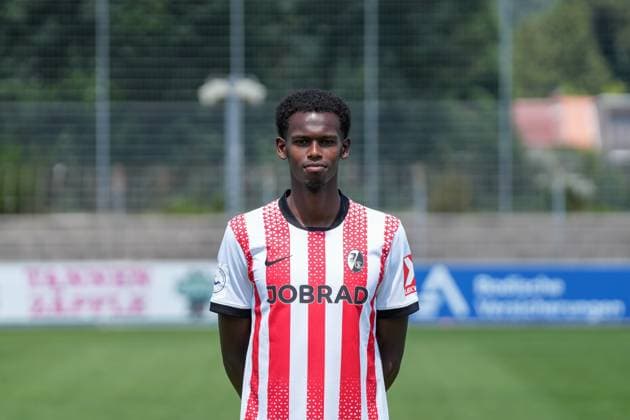 Billal Mohamed; SC Freiburg II; SC Freiburg U23; Regionalliga Südwest, Porträttermin 2025 2026, Freiburg Möslestadion Baden-Wuerttemberg Deutschland Copyright: xSTEINSIEK.CH PAAx