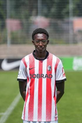 Bismark Adomah; SC Freiburg II; SC Freiburg U23; Regionalliga Südwest, Porträttermin 2025 2026, Freiburg Möslestadion Baden-Wuerttemberg Deutschland Copyright: xSTEINSIEK.CH PAAx