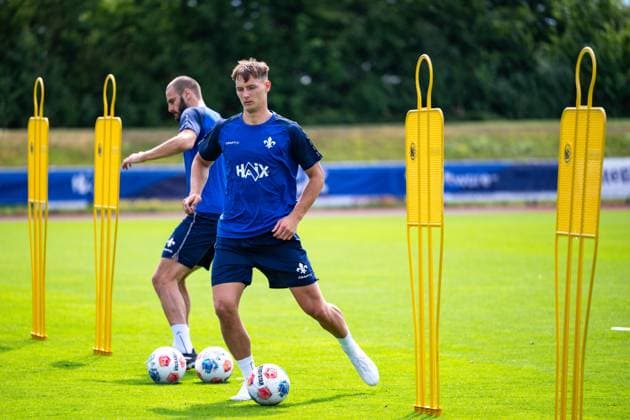 Bartosz Bialek (SV Darmstadt 98) beim Training, SV Darmstadt 98, Fussball, 2. Bundesliga, Trainingslager, 6. Tag, 15.07.2025. SV Darmstadt 98, Fussball, 2. Bundesliga, Trainingslager, 6. Tag, 15.07.2025. Bad Wörishofen
