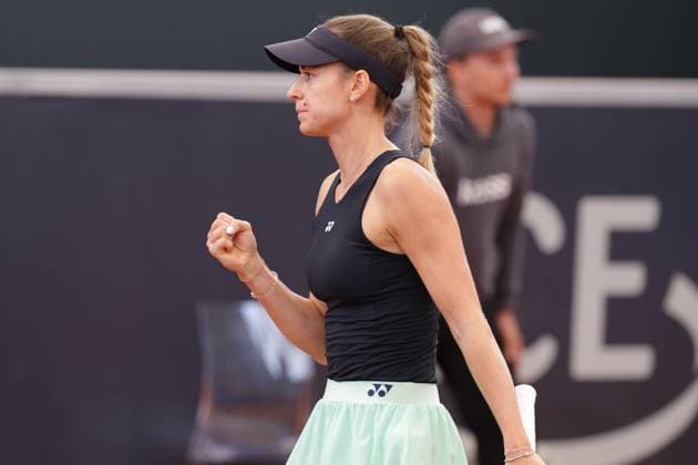 GER, Hamburg, xFSx, ATP250 Frauen-Tennistunier , MSC Hamburg Ladies Open 2025 , Round of 32 , 15.07.2025 v.l. Anna Bondar (HUN) Siegerfaust, jubel Copyright: HMBxMedia FernandoxSoares