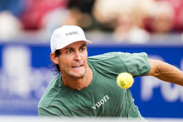 250715 Tristan Boyer of USA during day 3 of the Nordea Open on July 15, 2025 in Bastad. Photo: Niclas Jönsson BILDBYRAN COP 273 NO0351 tennis ATP, Tennis Herren 250 nordea open bbeng Copyright: NICLASxJÖNSSON BB250715NO002