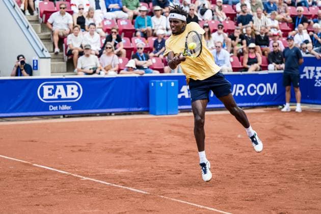 250715 Elias Ymer of Sweden during day 3 of the Nordea Open on July 15, 2025 in Bastad. Photo: Niclas Jönsson BILDBYRAN COP 273 NO0351 tennis ATP, Tennis Herren 250 nordea open bbeng Copyright: NICLASxJÖNSSON BB250715NO013