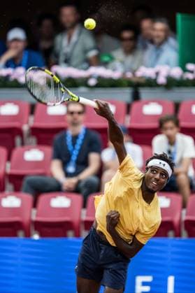 250715 Elias Ymer of Sweden during day 3 of the Nordea Open on July 15, 2025 in Bastad. Photo: Niclas Jönsson BILDBYRAN COP 273 NO0351 tennis ATP, Tennis Herren 250 nordea open bbeng Copyright: NICLASxJÖNSSON BB250715NO022