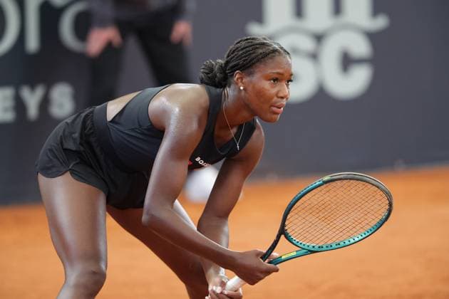 GER, Hamburg, xFSx, ATP250 Frauen-Tennistunier , MSC Hamburg Ladies Open 2025 , Round of 32 , 15.07.2025 v.l. Noma Noha Akugue (GER) Wartet auf den Aufschlag Copyright: HMBxMedia FernandoxSoares
