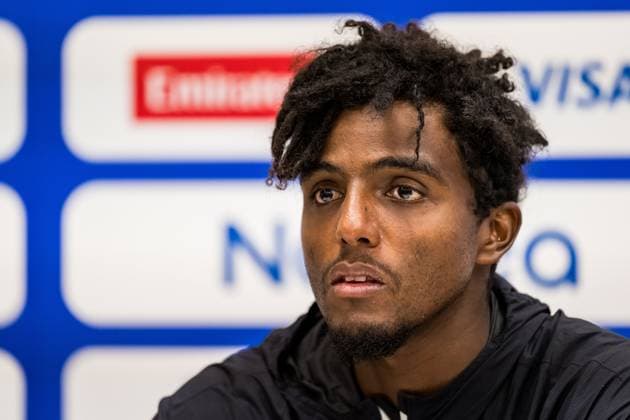 250715 Elias Ymer of Sweden at press conference, PK, Pressekonferenz during day 3 of the Nordea Open on July 15, 2025 in Bastad. Photo: Niclas Jönsson BILDBYRAN COP 273 NO0351 tennis ATP, Tennis Herren 250 nordea open bbeng Copyright: NICLASxJÖNSSON BB250715NO064