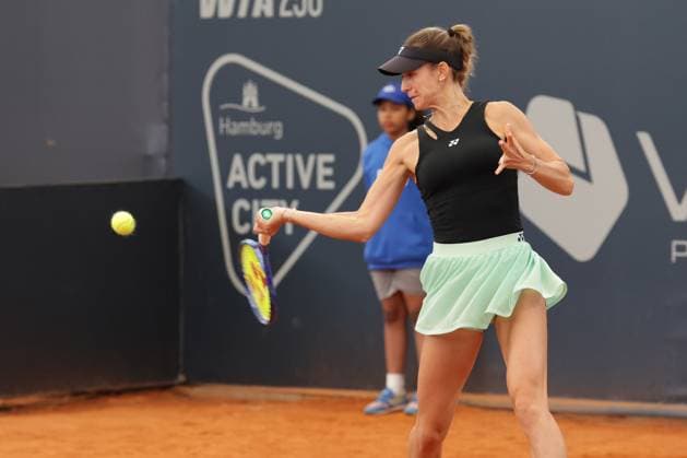 GER, Hamburg, xFSx, ATP250 Frauen-Tennistunier , MSC Hamburg Ladies Open 2025 , Round of 32 , Sechzehntelfinale ,15.07.2025 v.l. Anna Bondar (HUN) spiel eine Vorhand Copyright: HMBxMedia FernandoxSoares