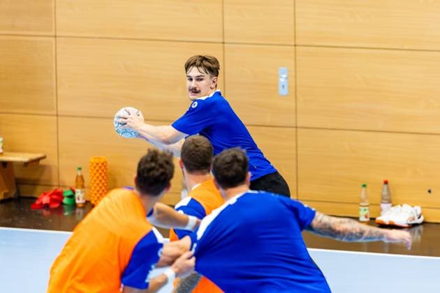 15.07.2025, GER, Handball, Maenner, Saison 25 26, 1.Daikin Handball Bundesliga, ThSV Eisenach öffentlich Training Felix Aellen (ThSV Eisenach) 99817 Eisenach Werner-Assmann-Halle Am Sportp Thueringen Deutschland