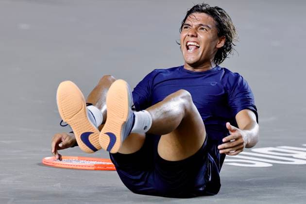 LOS CABOS TENNIS OPEN 2025 LOS CABOS TENNIS OPEN 2025 LOS CABOS TENNIS OPEN 2025 DANIEL VS HERNANDEZ 14072025 LOS CABOS, BAJA CALIFORNIA, MEXICO. Photo of Alejandro Hernandez of Mexico, during Los Cabos Tennis Open 2025 held at the Mextenis Stadium of the Cabo Sports Complex of Los Cabos, Baja California. Foto de Alejandro Hernandez de Mexico, durante Los Cabos Tennis Open 2025 celebrado en el Estadio Mextenis del Cabo Sports Complex de Los Cabos, Baja California. PHOTO BY IMAGENSHOP AGENCIA DE FOTOGRAFIA LOS CABOS BAJA CALIFORNIA MEXICO Copyright: xIMAGENSHOPxAGENCIAxFOTOGRAFICAx