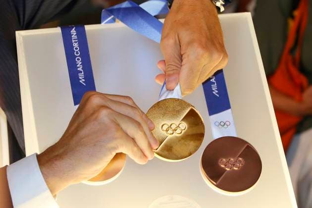 Milan Cortina 2026 Olympic and Paralympic Games Medals Presentation at Palazzo Balbi in Venice, Italy - July 15, 2025 - Sports (photo Paola Garbuio LaPresse) Presentazione delle Medaglie dei Giochi Olimpici e Paraolimpici di Milano Cortina 2026 a Palazzo Balbi a Venezia, Italia - 15 Luglio 2025 - (foto Paola Garbuio LaPresse) Presenti La campionessa olimpica di nuoto Federica Pellegrini, Francesca Porcellato Atleta paralimpica italiana, Il Presidente della Regione Veneto Luca Zaia, il Presidente della Fondazione Milano Cortina 2026 Giovanni MalagÃ² e il CEO Andrea Varnier, il Vicepresidente del Consiglio e Ministro delle Infrastrutture e dei Trasporti Matteo Salvini, il Ministro per lo Sport e i Giovani Andrea Abodi (in collegamento), il Presidente della Regione Lombardia Attilio Fontana, il Presidente del CONI Luciano Buonfiglio e il Presidente del CIP Marco Giunio De Sanctis.  Copyright: xPaolaxGarbuio Lapressex