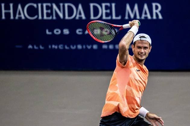 LOS CABOS TENNIS OPEN 2025 LOS CABOS TENNIS OPEN 2025 LOS CABOS TENNIS OPEN 2025 KACHMAZOV VS FICOVICH 14072025 LOS CABOS, BAJA CALIFORNIA, MEXICO. Photo of Juan Pablo Ficovich of Argentina, during Los Cabos Tennis Open 2025 held at the Grand Stand of the Cabo Sports Complex of Los Cabos, Baja California. Foto de Juan Pablo Ficovich de Argentina, durante Los Cabos Tennis Open 2025 celebrado en el Grand Stand del Cabo Sports Complex de Los Cabos, Baja California. PHOTO BY IMAGENSHOP AGENCIA DE FOTOGRAFIA LOS CABOS BAJA CALIFORNIA MEXICO Copyright: xIMAGENSHOPxAGENCIAxFOTOGRAFICAx