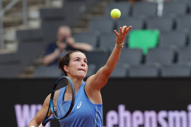 GER, Hamburg, xFSx, ATP250 Frauen-Tennistunier , MSC Hamburg Ladies Open 2025 , Round of 32 , Sechzehntelfinale ,15.07.2025 v.l. Lois Boisson (FRA) macht einen Aufschlag Copyright: HMBxMedia FernandoxSoares
