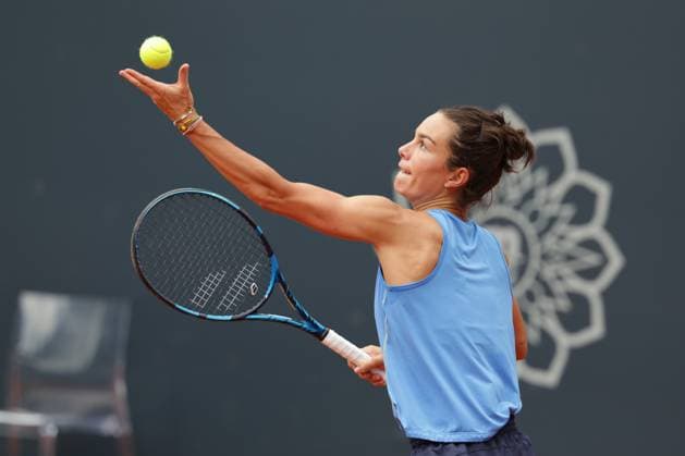 GER, Hamburg, xFSx, ATP250 Frauen-Tennistunier , MSC Hamburg Ladies Open 2025 , Round of 32 , Sechzehntelfinale ,15.07.2025 v.l. Lois Boisson (FRA) macht einen Aufschlag Copyright: HMBxMedia FernandoxSoares