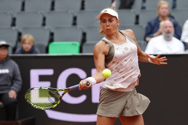 GER, Hamburg, xFSx, ATP250 Frauen-Tennistunier , MSC Hamburg Ladies Open 2025 , Round of 32 , Sechzehntelfinale ,15.07.2025 v.l. Julia Grabher (AUT) macht einen Aufschlag Copyright: HMBxMedia FernandoxSoares