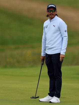 15th July 2025; Royal Portrush Golf Club, Portrush, County Antrim, Northern Ireland; The Open Golf Championship Practice Day 3; Ricky Fowler (USA) putting on the 12th green  ActionPlus12814188 DavidxBlunsden