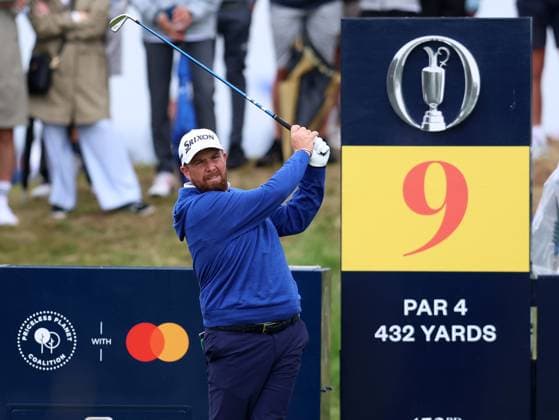 15th July 2025; Royal Portrush Golf Club, Portrush, County Antrim, Northern Ireland; The Open Golf Championship Practice Day 3; Shane Lowry (IRE) plays from the 9th tee  ActionPlus12814177 DavidxBlunsden