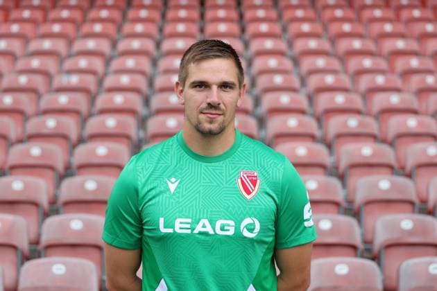 Alexander Sebald; FC Energie Cottbus; 3.Liga, Porträttermin 2025 2026 Fussball 3. Liga 2025 2026 Offizieller Portraitermin FC Energie Cottbus