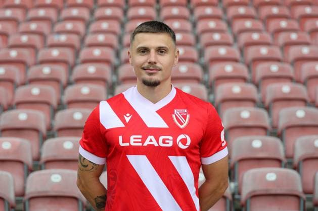 Erik Engelhardt; FC Energie Cottbus; 3.Liga, Porträttermin 2025 2026 Fussball 3. Liga 2025 2026 Offizieller Portraitermin FC Energie Cottbus