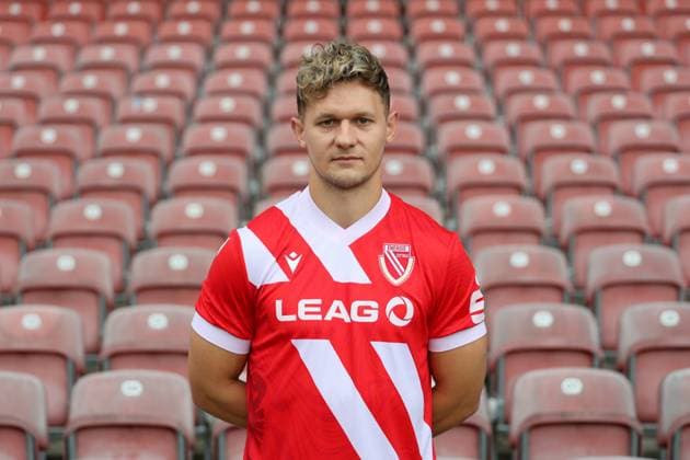Erik Tallig; FC Energie Cottbus; 3.Liga, Porträttermin 2025 2026 Fussball 3. Liga 2025 2026 Offizieller Portraitermin FC Energie Cottbus
