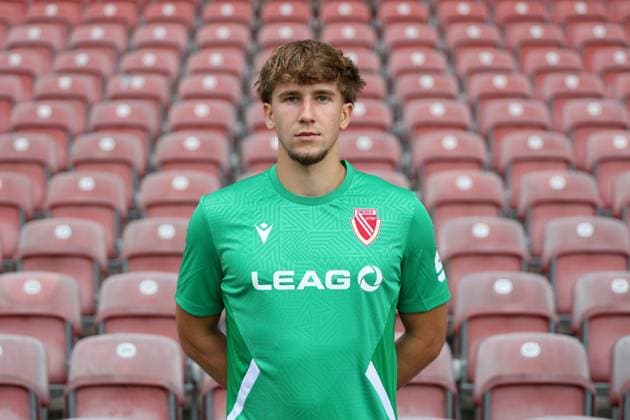 Adam Laszcynski; FC Energie Cottbus; 3.Liga, Porträttermin 2025 2026 Fussball 3. Liga 2025 2026 Offizieller Portraitermin FC Energie Cottbus