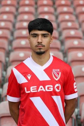 Can Moustfa; FC Energie Cottbus; 3.Liga, Porträttermin 2025 2026 Fussball 3. Liga 2025 2026 Offizieller Portraitermin FC Energie Cottbus
