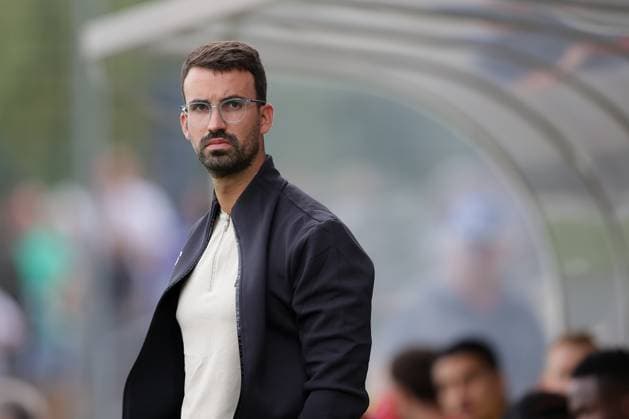 Pedro Silva (Trainer Differdange) 15.07.2025 Fussball Champions League Qualifikation, 1. Runde, Rückspiel, Saison 2025-2026 15.07.2025 FC Differdingen 03 (LUX) - FC Drita (XKX) (Differdange) Stade Municipal de la Ville de Differdange, Differdingen