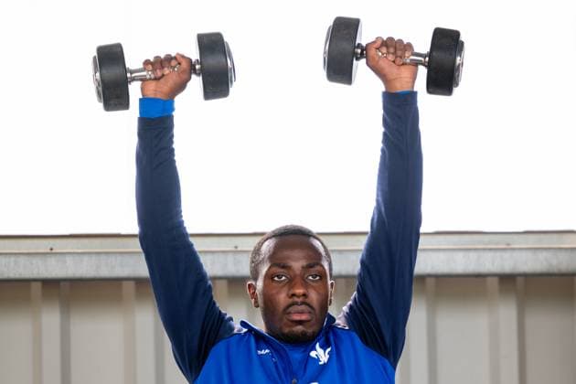 Merveille Papela (SV Darmstadt 98, 21) beim Training, SV Darmstadt 98, Fussball, 2. Bundesliga, Trainingslager, 6. Tag, 15.07.2025. SV Darmstadt 98, Fussball, 2. Bundesliga, Trainingslager, 6. Tag, 15.07.2025. Bad Wörishofen