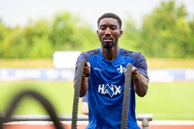 Patric Pfeiffer (SV Darmstadt 98, 06) beim Training, SV Darmstadt 98, Fussball, 2. Bundesliga, Trainingslager, 6. Tag, 15.07.2025. SV Darmstadt 98, Fussball, 2. Bundesliga, Trainingslager, 6. Tag, 15.07.2025. Bad Wörishofen