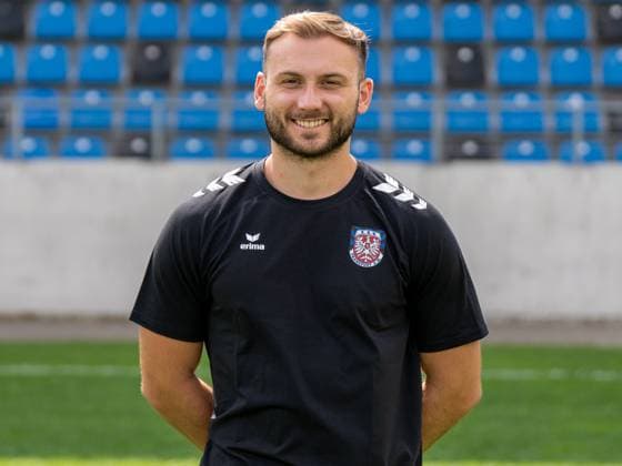 15.07.2025, xhfmx, Fussball Regionalliga Suedwest, FSV Frankfurt - Fototermin Saison 2025 26 Fabio Spataro (Athletiktrainer FSV Frankfurt) (DFL DFB REGULATIONS PROHIBIT ANY USE OF PHOTOGRAPHS as IMAGE SEQUENCES and or QUASI-VIDEO) Frankfurt am Main