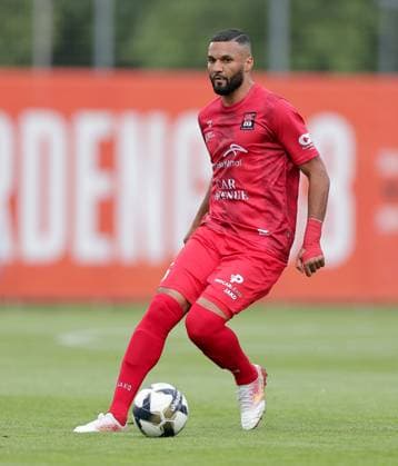 Leandro Borges (Differdange 55) Freisteller, Einzelbild, Aktion, Ganzkörper 15.07.2025 Fussball Champions League Qualifikation, 1. Runde, Rückspiel, Saison 2025-2026 15.07.2025 FC Differdingen 03 (LUX) - FC Drita (XKX) (Differdange) Stade Municipal de la Ville de Differdange, Differdingen