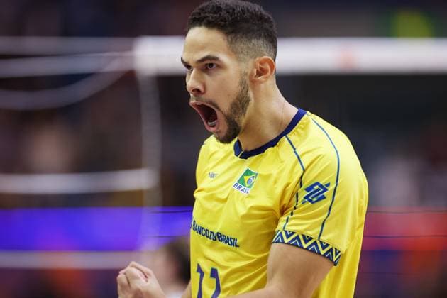 Judson Amabel Nunes da Cunha Jr (BRA), JULY 16, 2025 - Volleyball : FIVB Volleyball Nations League 2025 Men s Preliminary Round match between Argentina - Brazil at Chiba Port Arena, Chiba, Japan. Noxthirdxpartyxsales  aflo_297838784