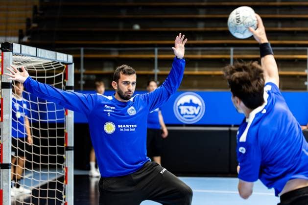 15.07.2025, GER, Handball, Maenner, Saison 25 26, 1.Daikin Handball Bundesliga, ThSV Eisenach öffentliches Training Matija Spikic (ThSV Eisenach,1) 99817 Eisenach Werner-Assmann-Halle Am Sportp Thueringen Deutschland