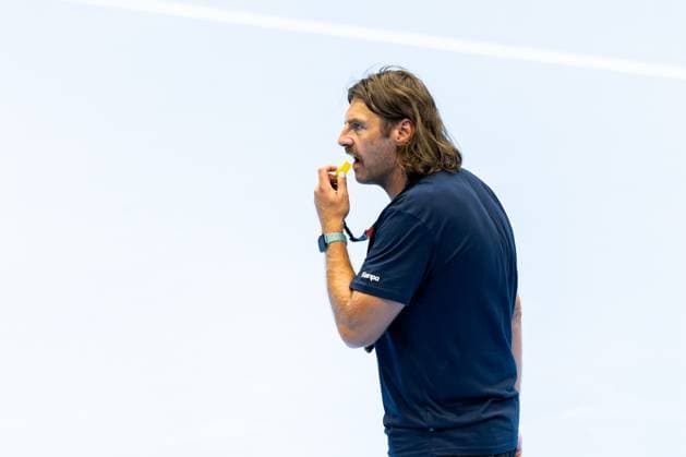 15.07.2025, GER, Handball, Maenner, Saison 25 26, 1.Daikin Handball Bundesliga, ThSV Eisenach öffentliches Training Sebastian Hinze (ThSV Eisenach,Trainer) 99817 Eisenach Werner-Assmann-Halle Am Sportp Thueringen Deutschland