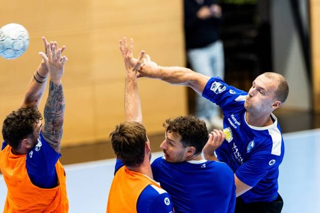 15.07.2025, GER, Handball, Maenner, Saison 25 26, 1.Daikin Handball Bundesliga, ThSV Eisenach öffentliches Training Fynn Hangstein (ThSV Eisenach,10) 99817 Eisenach Werner-Assmann-Halle Am Sportp Thueringen Deutschland