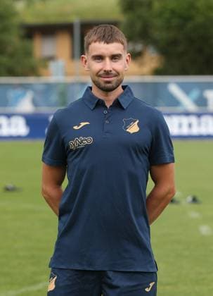Physiotherapeut Tobias Dipoli Wieser (TSG Hoffeheim II) . TSG Hoffenheim 2 U23 Porträttermin 2025 2026 . Zuzenhausen, GER, 15.07.2025 ,Fussball 3. Liga 2025 2026 .