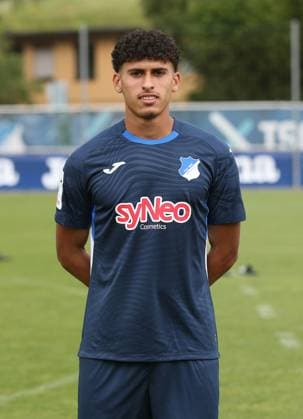 Ayoube Amaimouni-Echghouyab (TSG Hoffeheim II) . TSG Hoffenheim 2 U23 Porträttermin 2025 2026 . Zuzenhausen, GER, 15.07.2025 ,Fussball 3. Liga 2025 2026 .