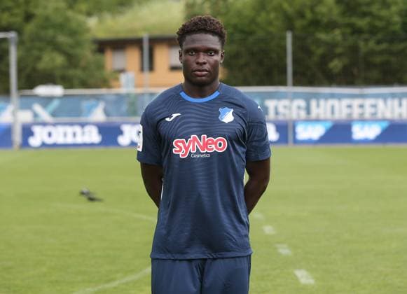 Blessing Makanda (TSG Hoffeheim II) . TSG Hoffenheim 2 U23 Porträttermin 2025 2026 . Zuzenhausen, GER, 15.07.2025 ,Fussball 3. Liga 2025 2026 .